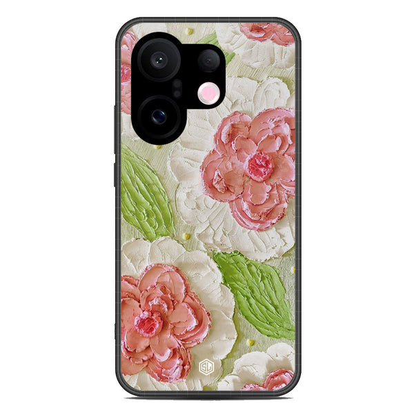 Floral Series Soft Phone Case - Metal Case - Design 13 - Vivo X200 FE