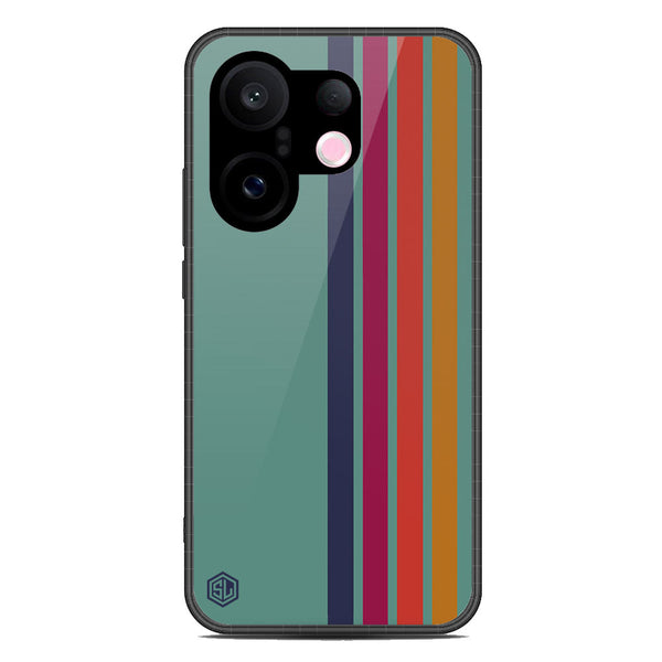 Retro Stripes Series Soft Phone Case - Metal Case - Design 5 - Vivo S30 Pro Mini