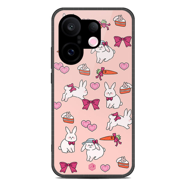 Cute Korean Design Series Soft Phone Case - Metal Case - Design 1 - Vivo S30 Pro Mini