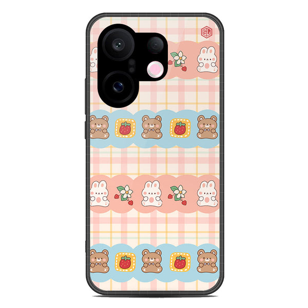 Cute Korean Design Series Soft Phone Case - Metal Case - Design 5 - Vivo S30 Pro Mini