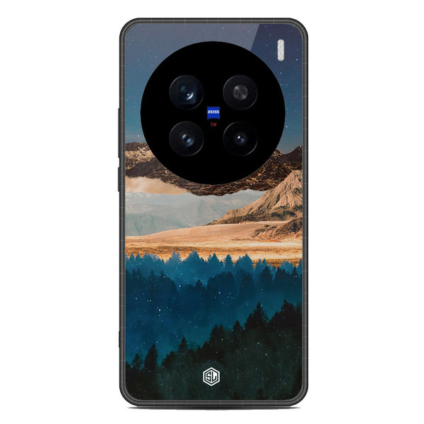 Mountains Wanderlust Series Soft Phone Case - Metal Case - Design 1 - Vivo X200 Pro