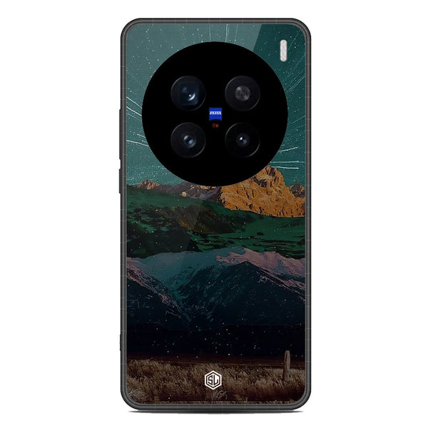 Mountains Wanderlust Series Soft Phone Case - Metal Case - Design 3 - Vivo X200 Pro