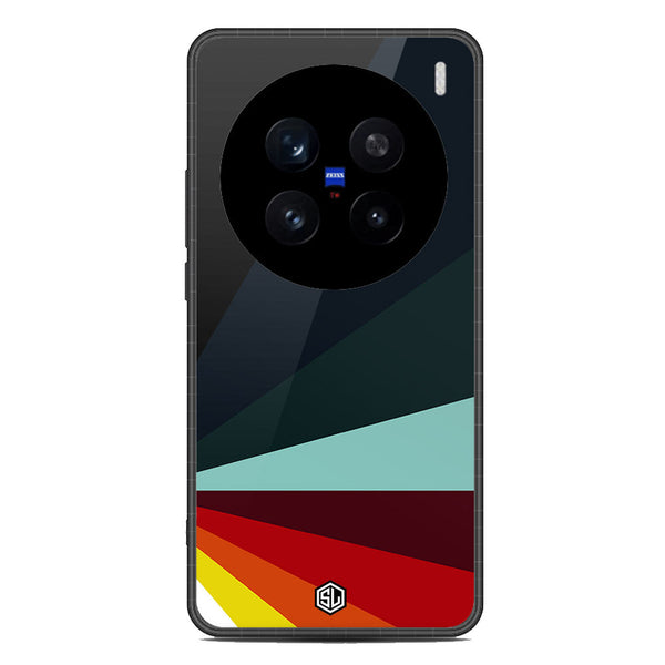 Retro Stripes Series Soft Phone Case - Metal Case - Design 1 - Vivo X200 Pro
