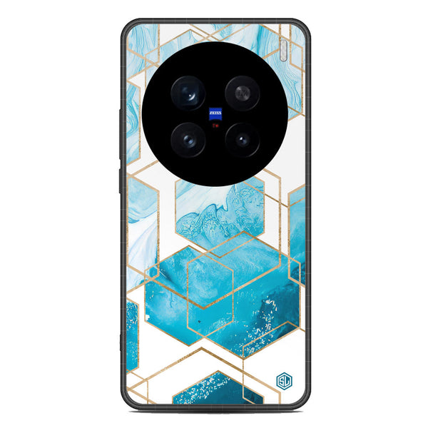Stylish Marble Series Soft Phone Case - Metal Case - Design 1 - Vivo X200 Pro
