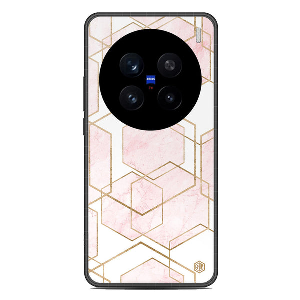 Stylish Marble Series Soft Phone Case - Metal Case - Design 3 - Vivo X200 Pro