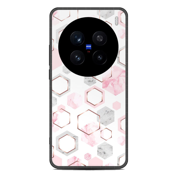 Stylish Marble Series Soft Phone Case - Metal Case - Design 4 - Vivo X200 Pro