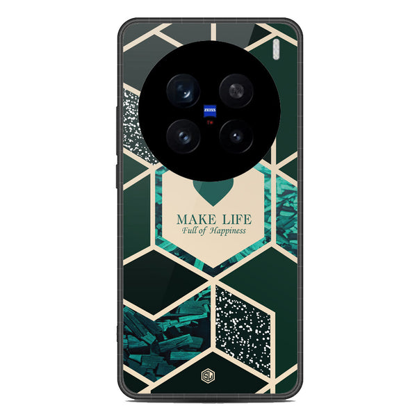 Happiness Series Soft Phone Case - Metal Case - Design 4 - Vivo X200 Pro