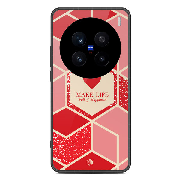 Happiness Series Soft Phone Case - Metal Case - Design 5 - Vivo X200 Pro