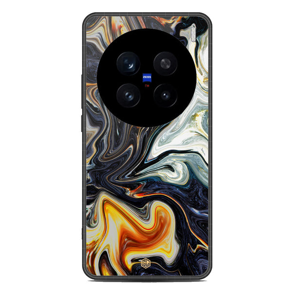 Marble Series Soft Phone Case - Metal Case - Design 1 - Vivo X200 Pro