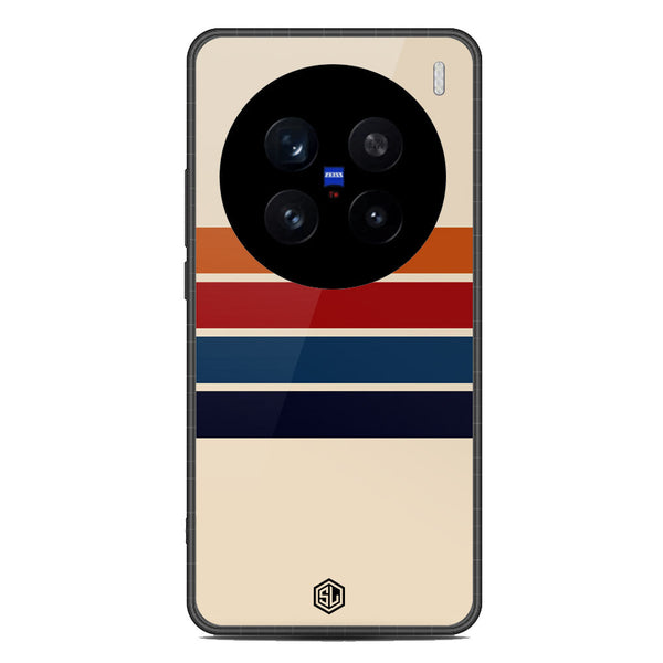 Retro Stripes Series Soft Phone Case - Metal Case - Design 3 - Vivo X200 Pro