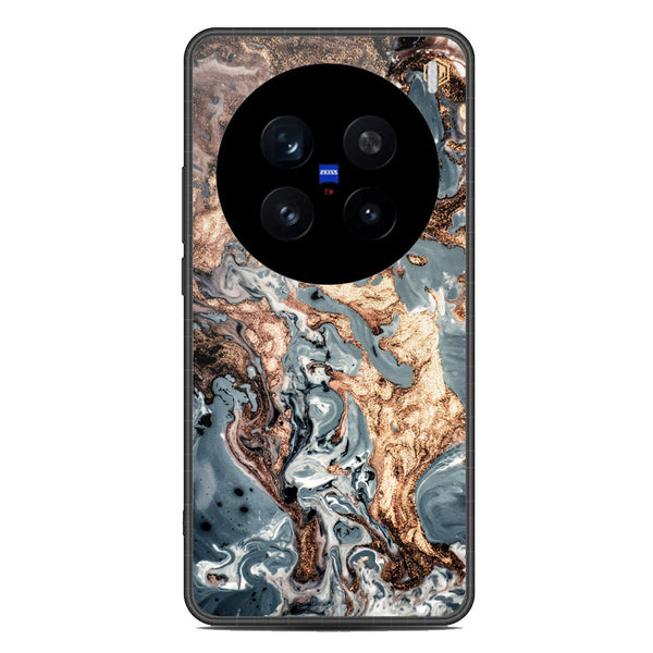 Marble Series Soft Phone Case - Metal Case - Design 5 - Vivo X200 Pro