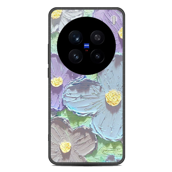 Floral Series Soft Phone Case - Metal Case - Design 1 - Vivo X200 Pro
