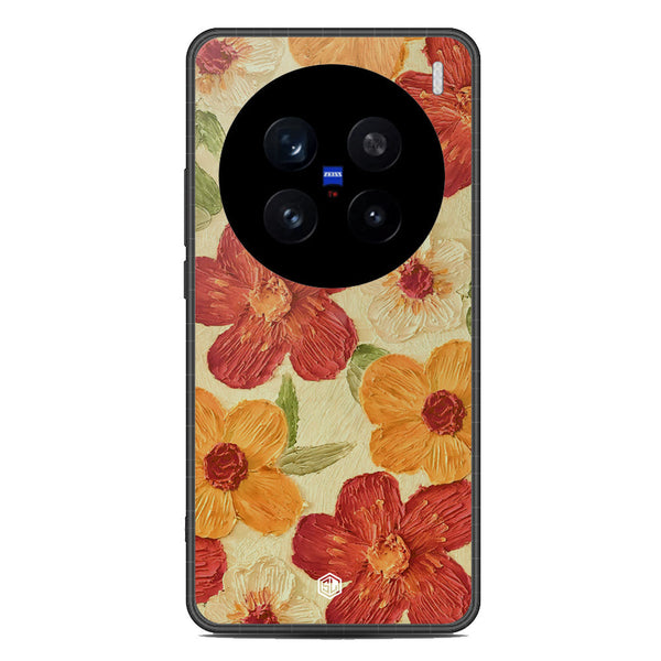 Floral Series Soft Phone Case - Metal Case - Design 6 - Vivo X200 Pro