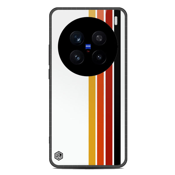 Retro Stripes Series Soft Phone Case - Metal Case - Design 4 - Vivo X200 Pro