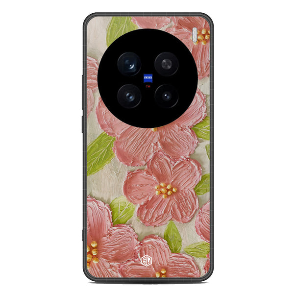 Floral Series Soft Phone Case - Metal Case - Design 9 - Vivo X200 Pro