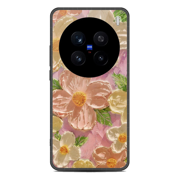 Floral Series Soft Phone Case - Metal Case - Design 11 - Vivo X200 Pro