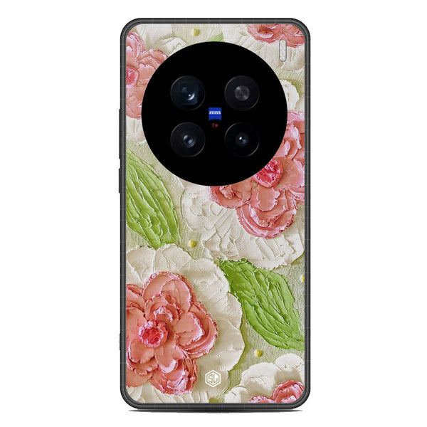 Floral Series Soft Phone Case - Metal Case - Design 13 - Vivo X200 Pro