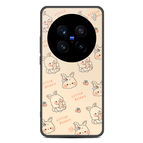 Cute Korean Design Series Soft Phone Case - Premium Glass Case - Design 2 - Vivo X200 Pro