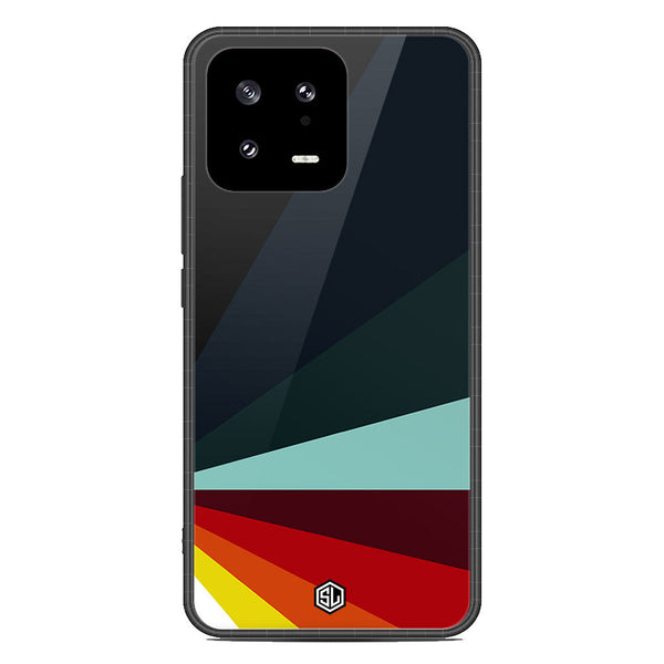 Retro Stripes Series Soft Phone Case - Premium Glass Case - Design 1 - Xiaomi 13