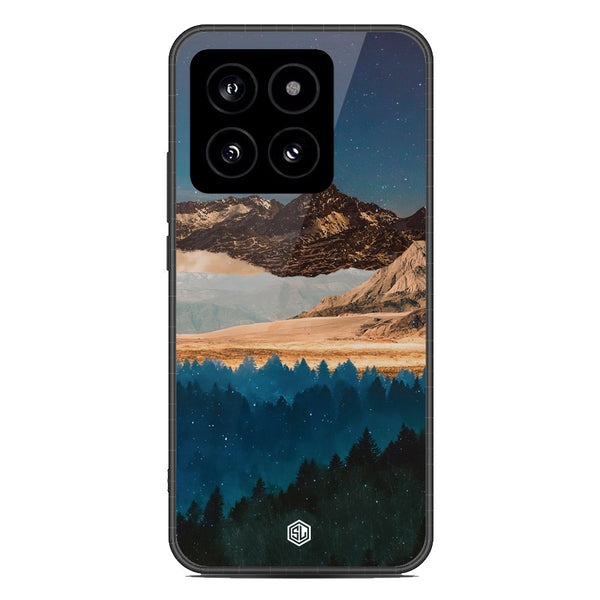 Mountains Wanderlust Series Soft Phone Case - Premium Glass Case - Design 1 - Xiaomi 14
