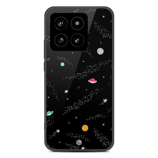 Space Series Soft Phone Case - Premium Glass Case - Design 2 - Xiaomi 14