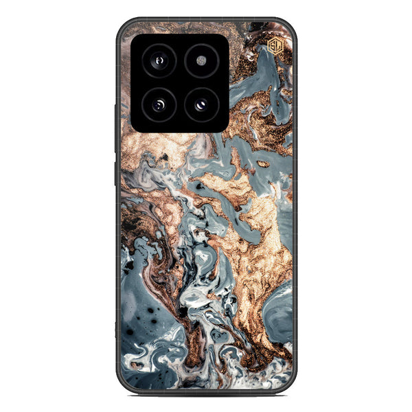 Marble Series Soft Phone Case - Premium Glass Case - Design 5 - Xiaomi 14