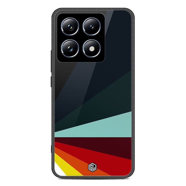 Retro Stripes Series Soft Phone Case - Metal Case - Design 1 - Xiaomi 14T