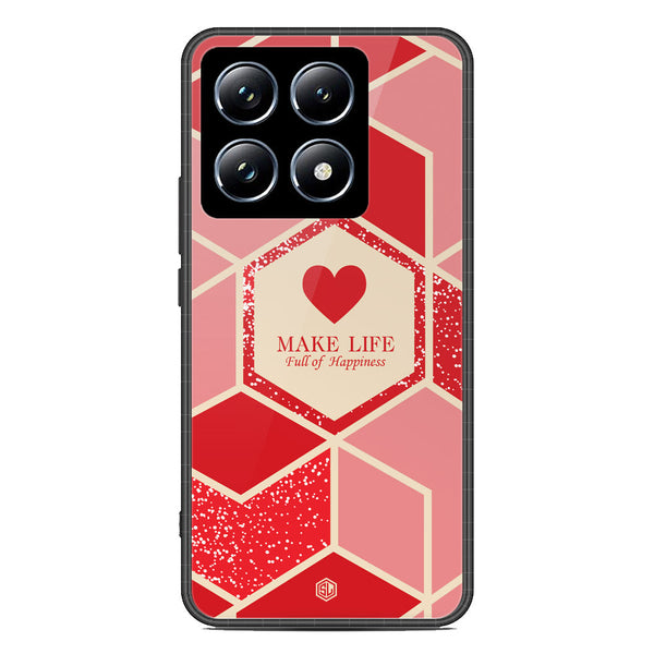Happiness Series Soft Phone Case - Metal Case - Design 5 - Xiaomi 14T