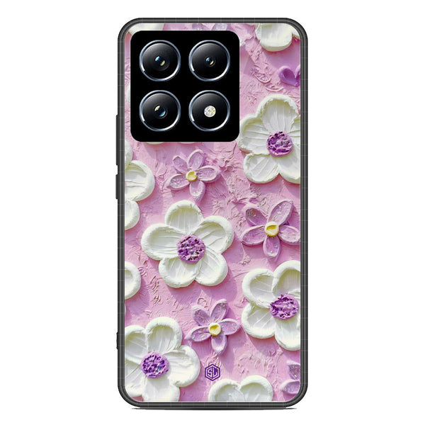 Floral Series Soft Phone Case - Metal Case - Design 4 - Xiaomi 14T