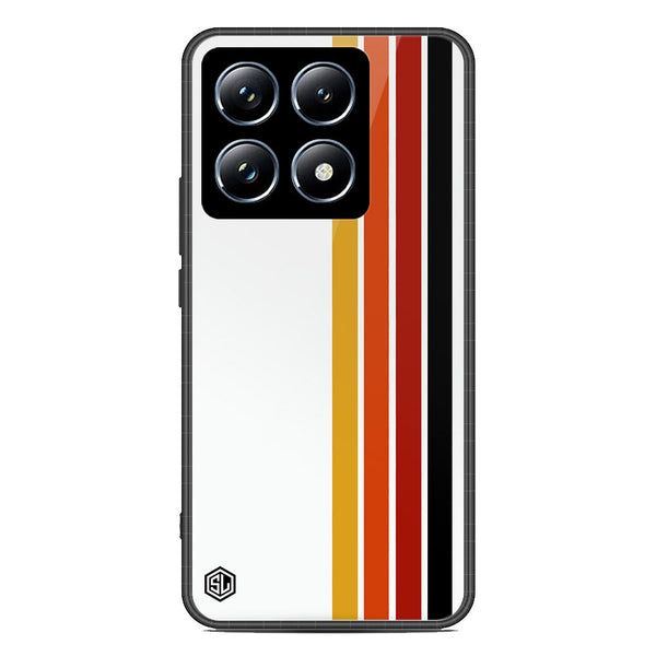 Retro Stripes Series Soft Phone Case - Metal Case - Design 4 - Xiaomi 14T Pro