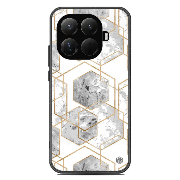 Stylish Marble Series Soft Phone Case - Glass Case - Design 2 - Xiaomi 15T Pro