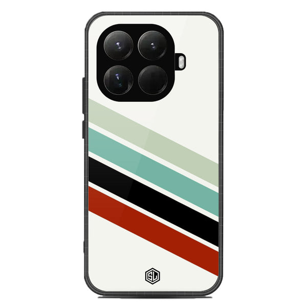 Retro Stripes Series Soft Phone Case - Glass Case - Design 2 - Xiaomi 15T Pro
