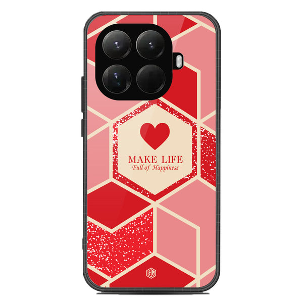 Happiness Series Soft Phone Case - Glass Case - Design 5 - Xiaomi 15T Pro