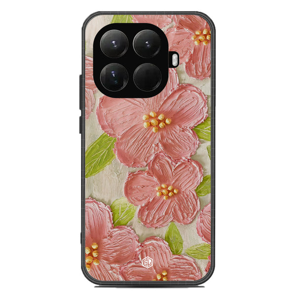 Floral Series Soft Phone Case - Glass Case - Design 9 - Xiaomi 15T Pro