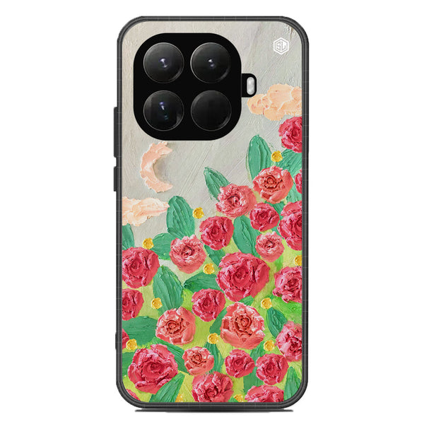 Floral Series Soft Phone Case - Glass Case - Design 10 - Xiaomi 15T Pro