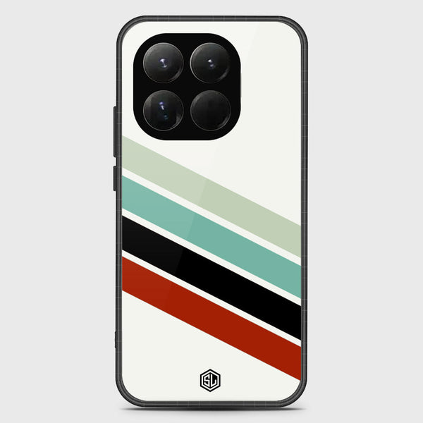Retro Stripes Series Soft Phone Case - Glass Case - Design 2 - Xiaomi 15T