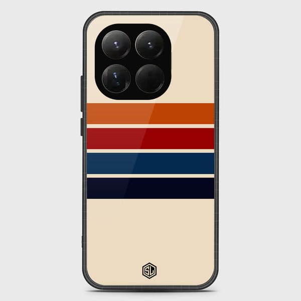 Retro Stripes Series Soft Phone Case - Glass Case - Design 3 - Xiaomi 15T
