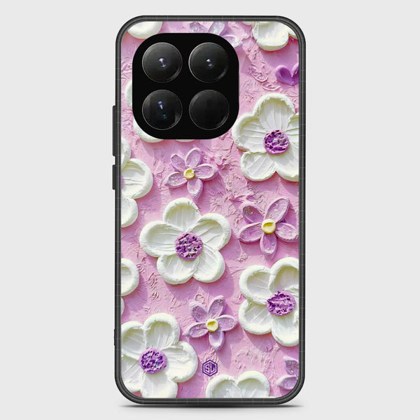 Floral Series Soft Phone Case - Glass Case - Design 4 - Xiaomi 15T