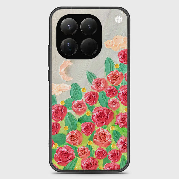 Floral Series Soft Phone Case - Glass Case - Design 10 - Xiaomi 15T