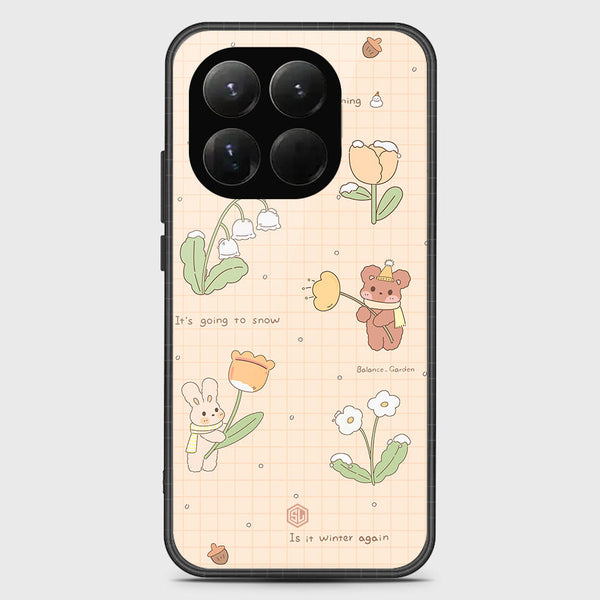 Cute Korean Design Series Soft Phone Case - Glass Case - Design 4 - Xiaomi 15T