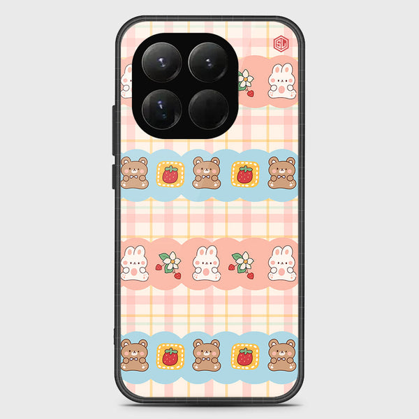 Cute Korean Design Series Soft Phone Case - Glass Case - Design 5 - Xiaomi 15T