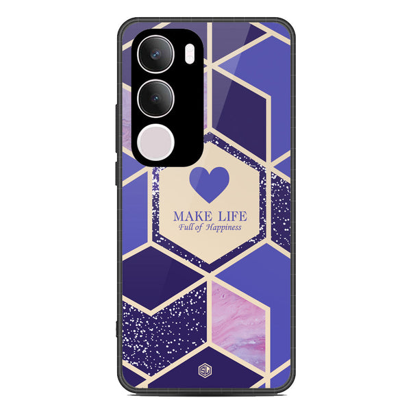 Happiness Series Soft Phone Case - Metal Case - Design 2 - Vivo Y29