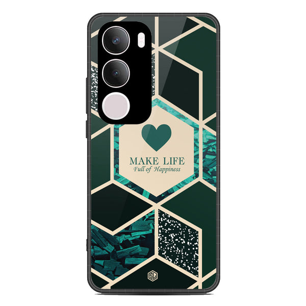 Happiness Series Soft Phone Case - Metal Case - Design 4 - Vivo Y29