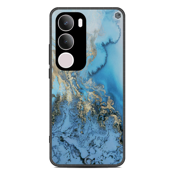 Marble Series Soft Phone Case - Metal Case - Design 2 - Vivo Y29