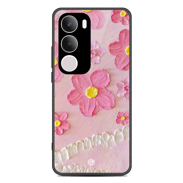 Floral Series Soft Phone Case - Metal Case - Design 2 - Vivo Y29