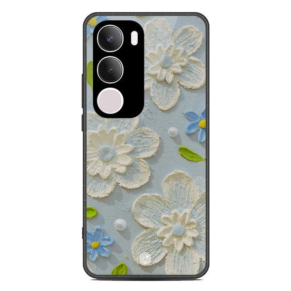Floral Series Soft Phone Case - Metal Case - Design 3 - Vivo Y19s