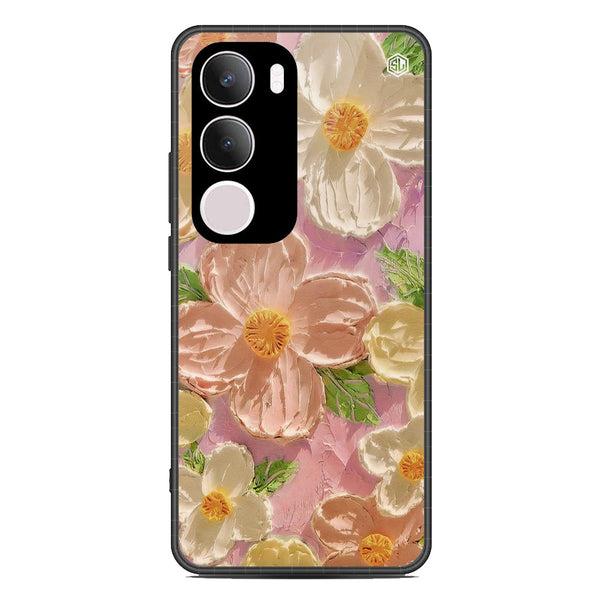 Floral Series Soft Phone Case - Metal Case - Design 11 - Vivo Y29