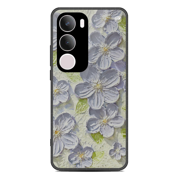 Floral Series Soft Phone Case - Metal Case - Design 12 - Vivo Y29
