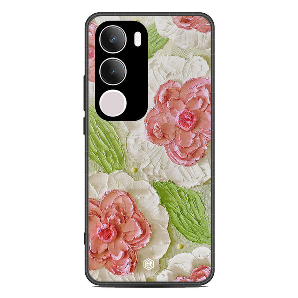 Floral Series Soft Phone Case - Metal Case - Design 13 - Vivo Y29