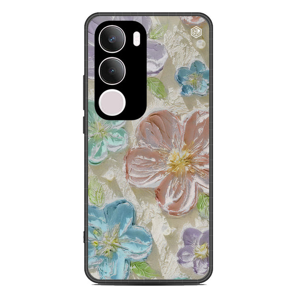 Floral Series Soft Phone Case - Metal Case - Design 14 - Vivo Y29